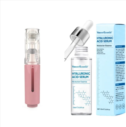 3-in-1 Lip Microneedling serum enhancer Roller tool for absorption of skincare!