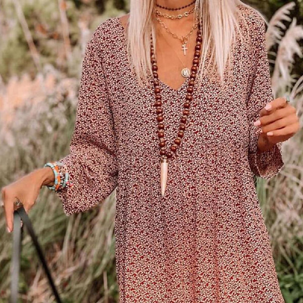 Floral Casual Country Dress for Everyday Wear