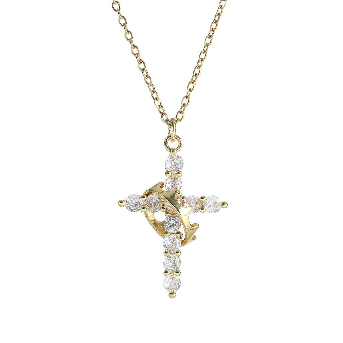 Crown & Cross Fashion beautiful Necklace