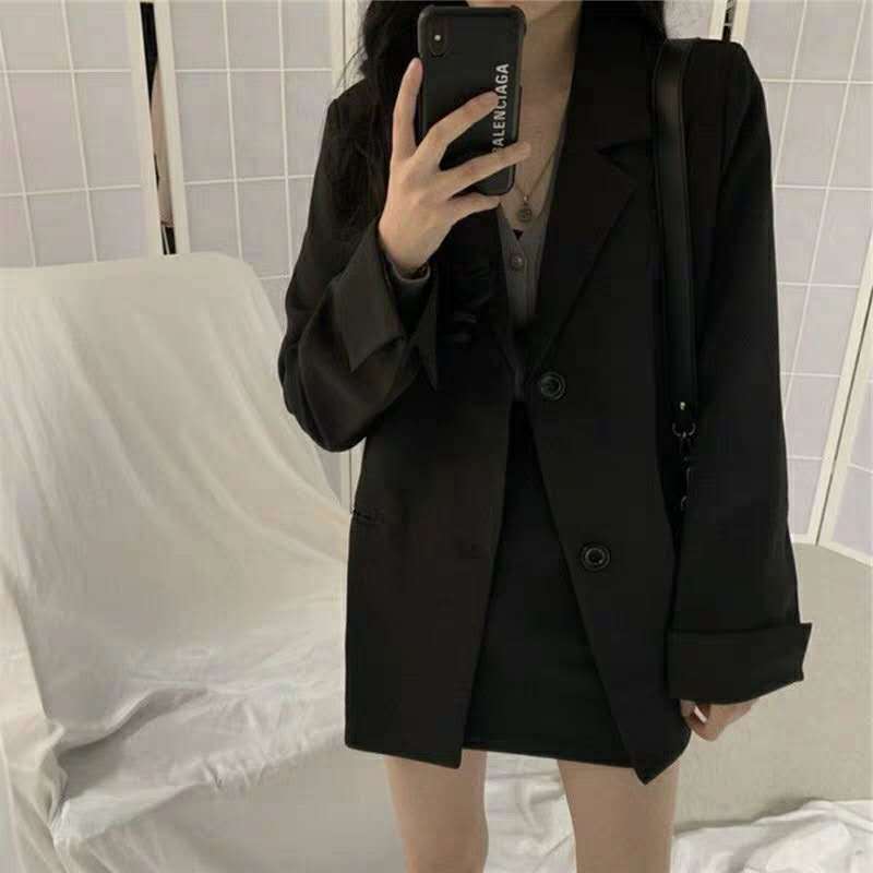 Women's Blazer Professional Black Suit with Style!