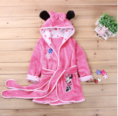 Mickey Minnie Flannel Pyjamas for Girls (Warm Set)
