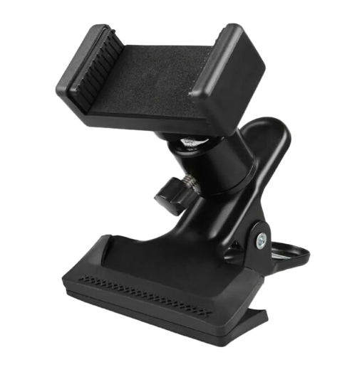 Black Sturdy Phone Clip Stand
