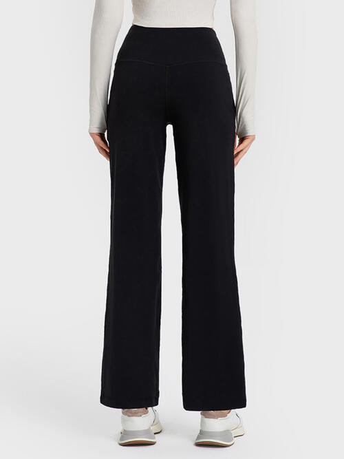 Ella Active Pants with Pockets, high waisted wide leg yoga, lounge