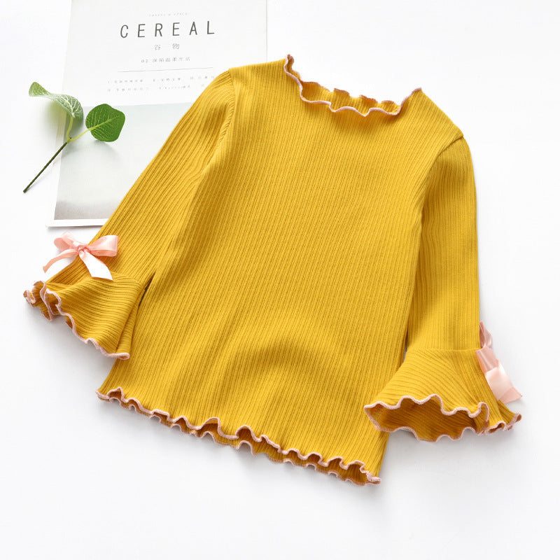Cute Fall - Winter Long Sleeve T-Shirt for Girls