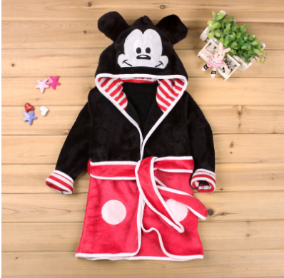 Mickey Minnie Flannel Pyjamas for Girls (Warm Set)