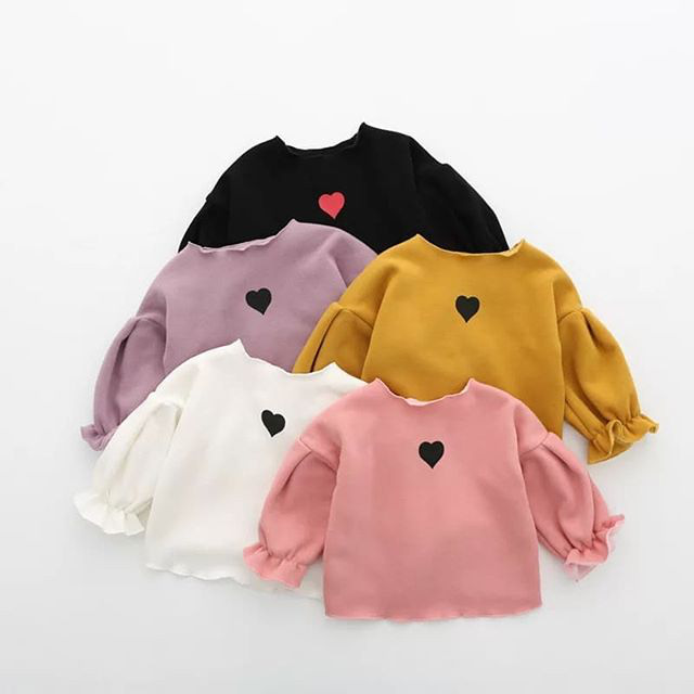 New Girls' Bubble Long Sleeve Shirt, Fall - Winter