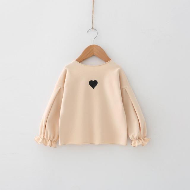 New Girls' Bubble Long Sleeve Shirt, Fall - Winter