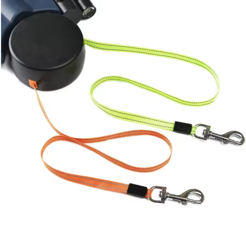 Auto Double Dual Dog Leash For Two, Easy Walk Leash