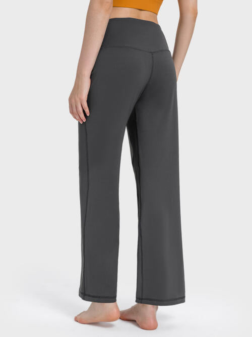 Ella Active Pants with Pockets, high waisted wide leg yoga, lounge