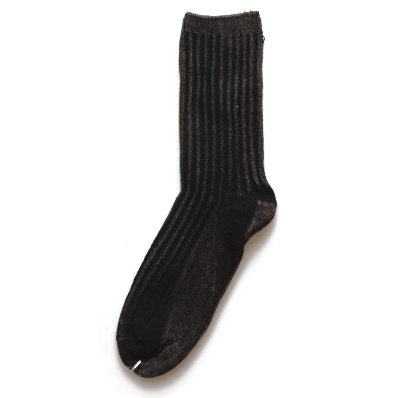 Frosted Double Needle Cotton Tube Socks for Men & Women