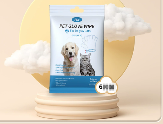 Pet Cleaning Gloves & Wipes, Cleaning Pet Wipes Natural Foam & Wipes