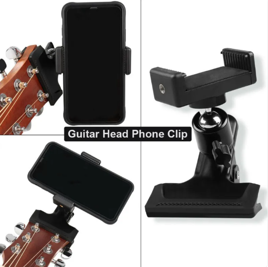 Black Sturdy Phone Clip Stand
