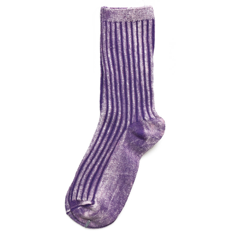 Frosted Double Needle Cotton Tube Socks for Men & Women