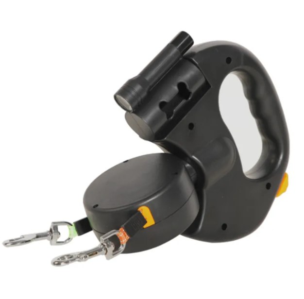 Auto Double Dual Dog Leash For Two, Easy Walk Leash