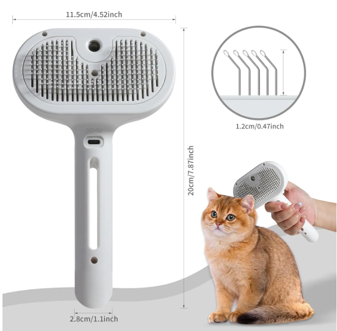 Pet Hair in water Sprayer Brush