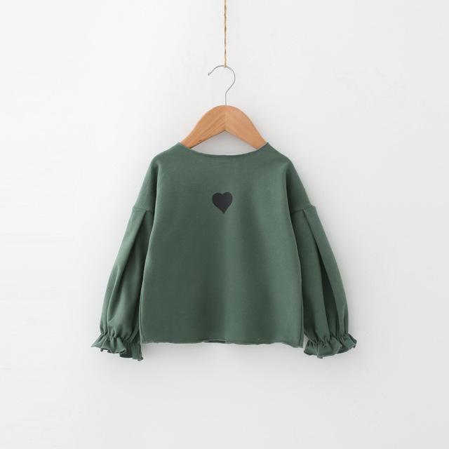 New Girls' Bubble Long Sleeve Shirt, Fall - Winter