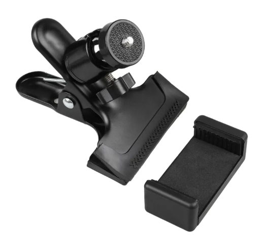 Black Sturdy Phone Clip Stand