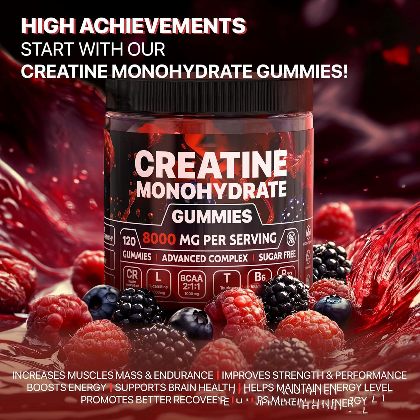Muscle Boosting Natural Mega Building Gummies