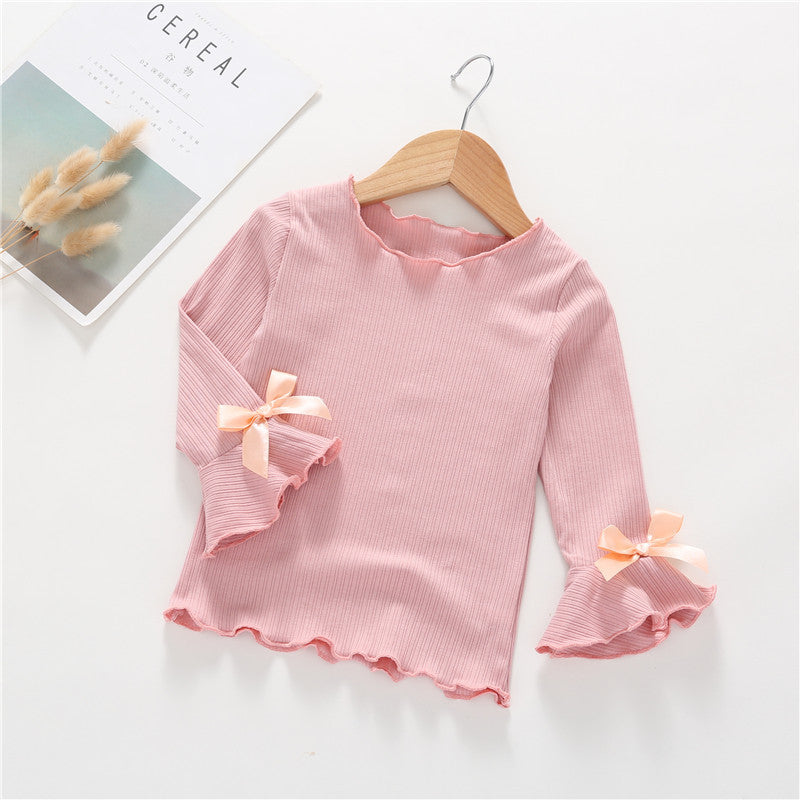 Cute Fall - Winter Long Sleeve T-Shirt for Girls