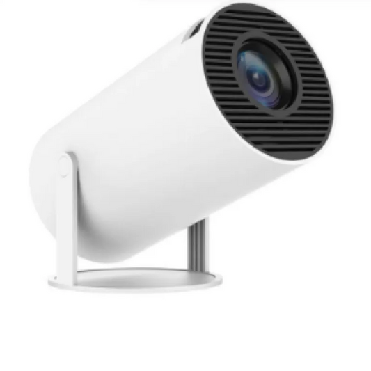 White Portable 4k 720P Projector, clear & Vibrant High End
